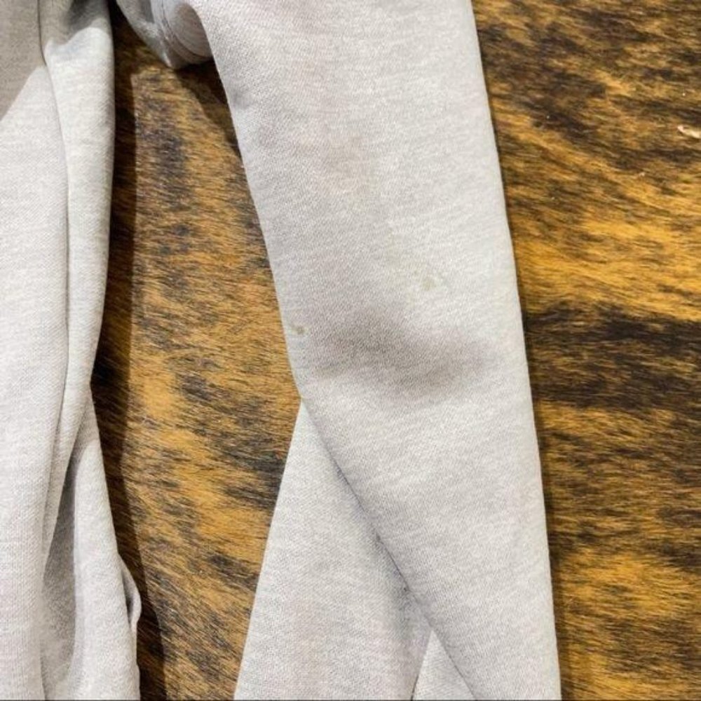 Adidas Hoodie Gray Pull Over Gold Foil Logo - Picture 7 of 8